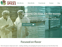 Tablet Screenshot of internationalspices.com